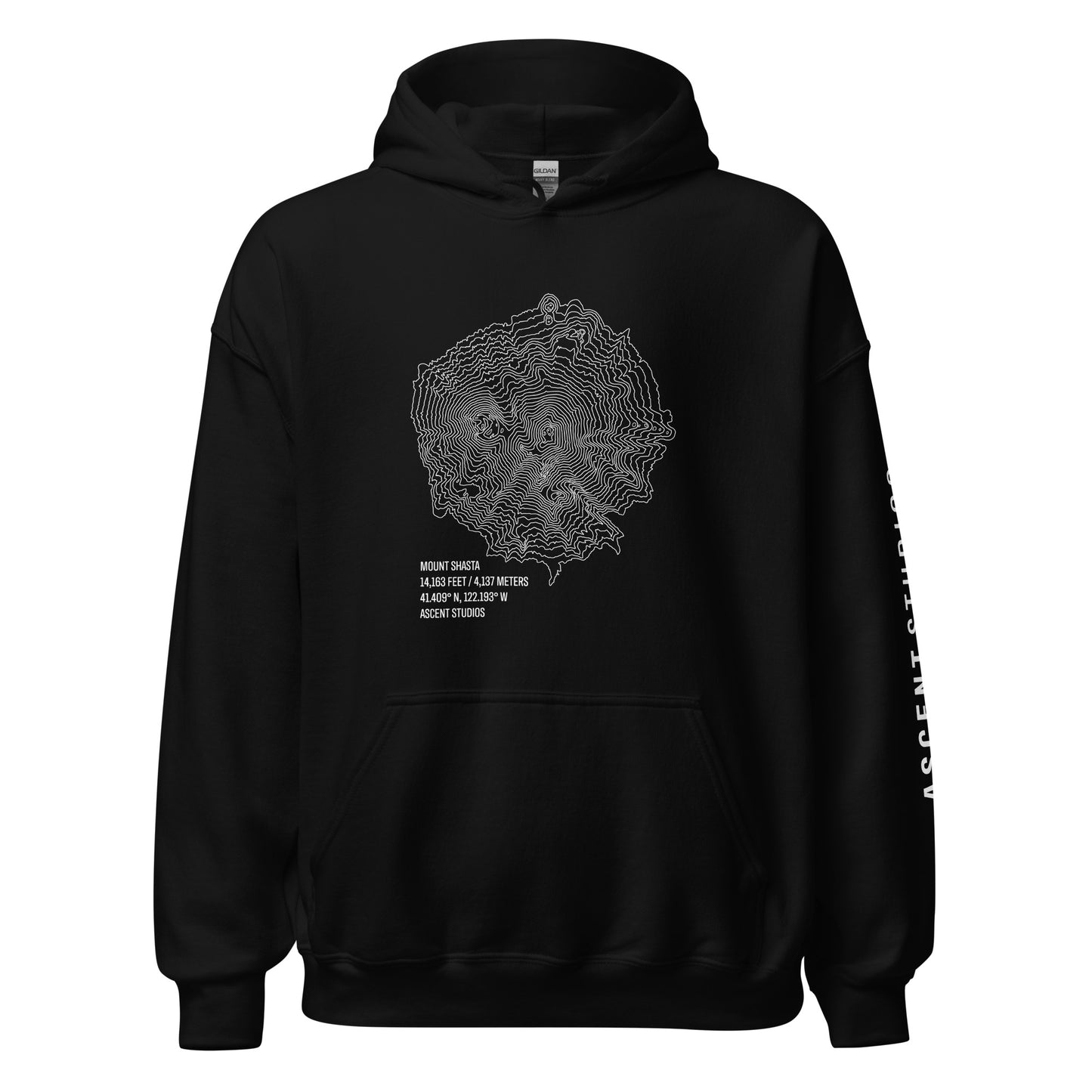 Mount Shasta Topo Hoodie