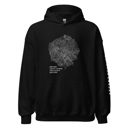 Mount Shasta Topo Hoodie