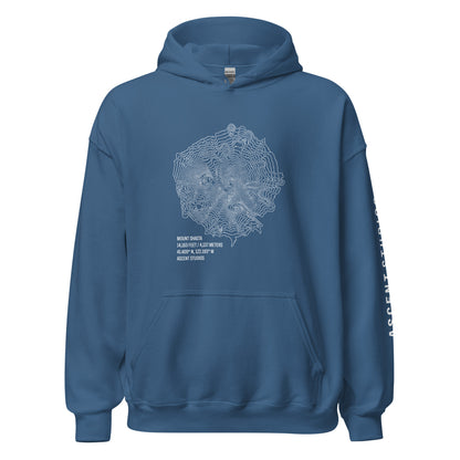 Mount Shasta Topo Hoodie