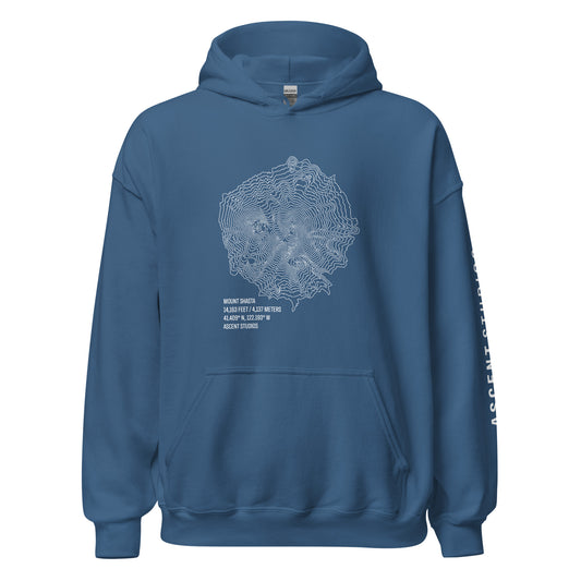 Mount Shasta Topo Hoodie