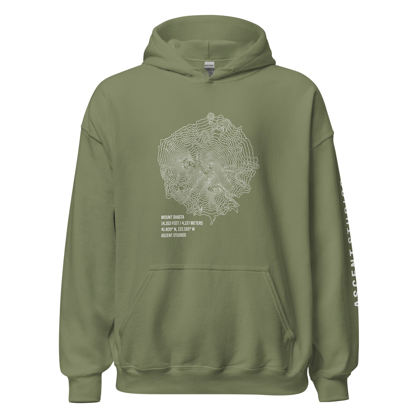 Mount Shasta Topo Hoodie