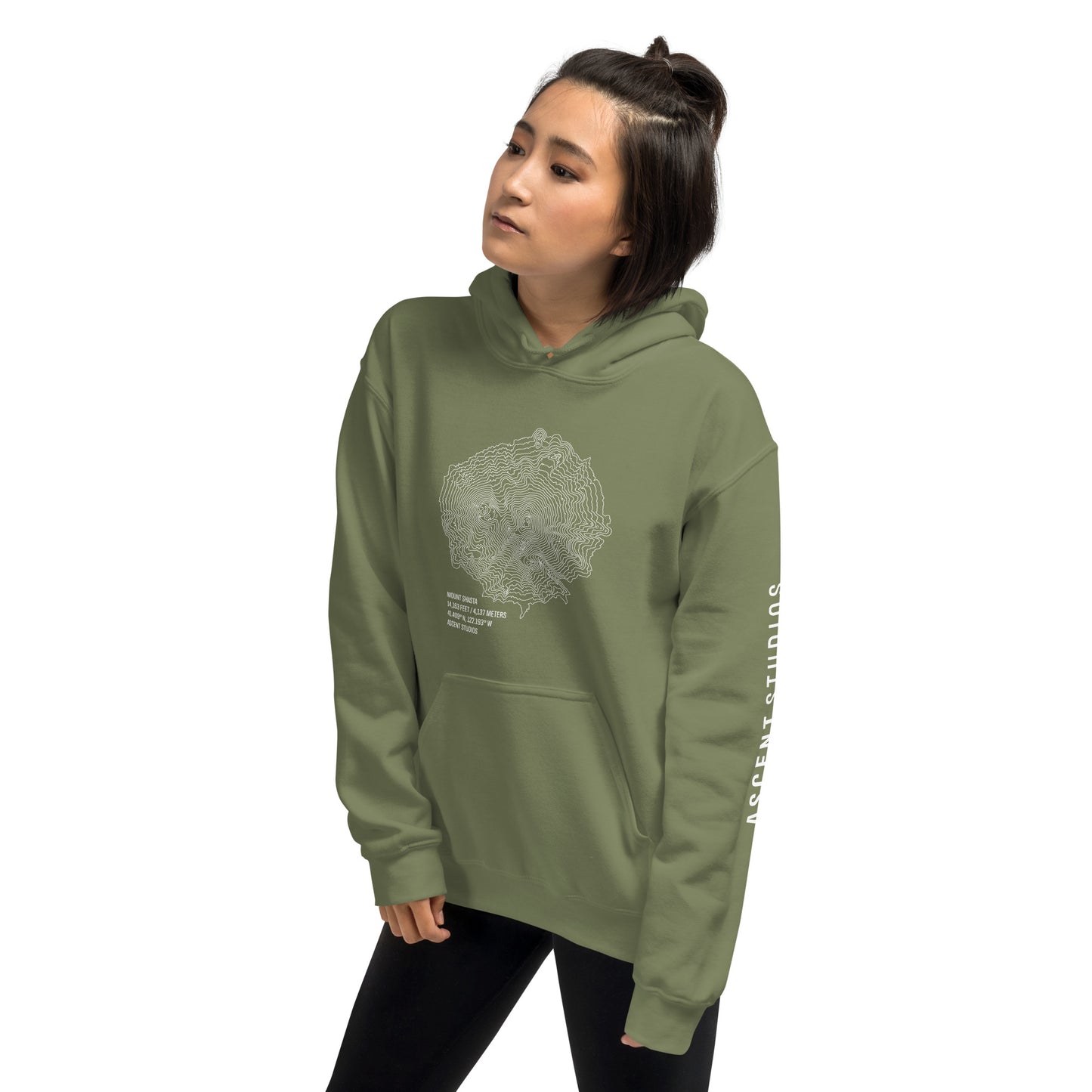 Mount Shasta Topo Hoodie