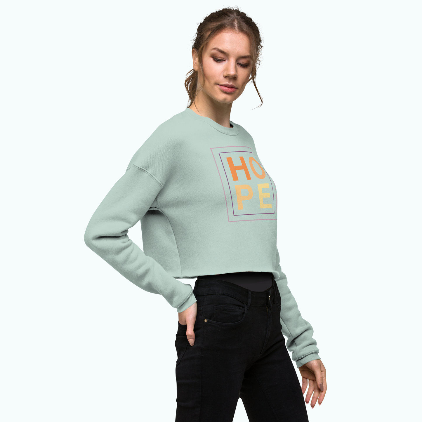 Hope Women's Crop Sweatshirt