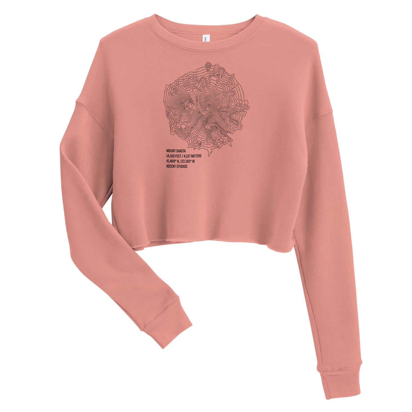 Mount Shasta Women's Crop Sweatshirt