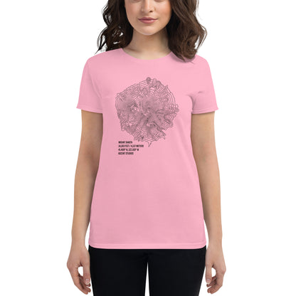 Mount Shasta Topo Women's T-Shirt